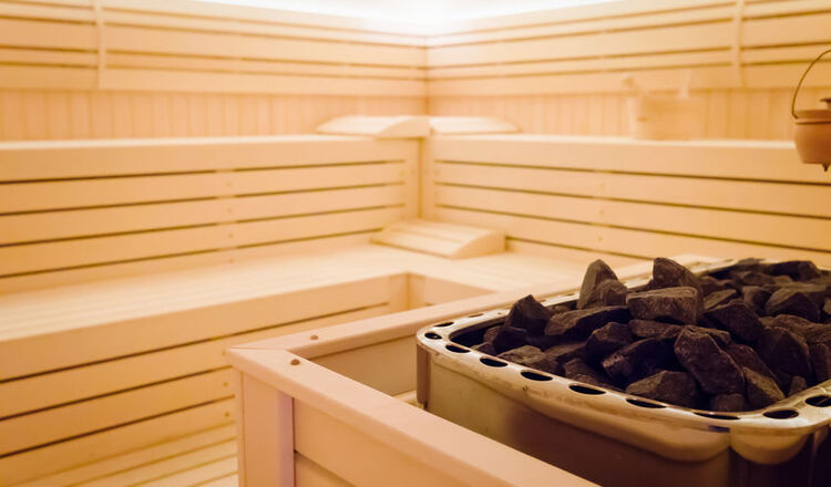 Sauna fińska Wnętrze sauny fińskiej